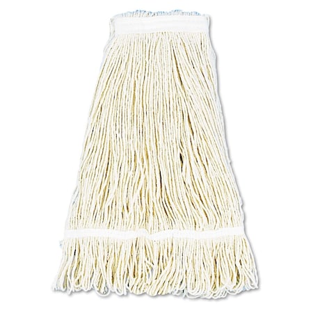 Pinpoint 24 oz Cotton Pro Loop Web & Tailband Wet Mop Head White PI2492877